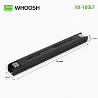 HX-100LF-12 100W 12V 8.33A Alimentation LED AC/DC ultra-mince en aluminium pour éclairage public, transformateur de driver