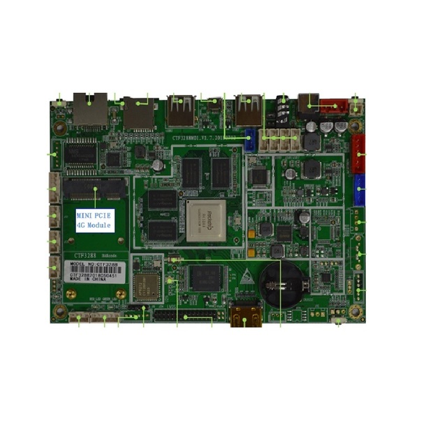 Android for Linux NFC 4G WIFI 6-Port USB 4K for Cortex-A17 Low Power AI Industrial Motherboard PCBA