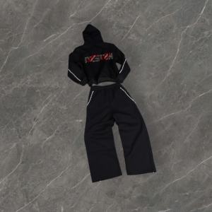 Nuevo Conjunto Deportivo de 2 Piezas Holgado y Moderno, Chándal Extra Grande Personalizado de Algodón para Hombre - Product Image 3