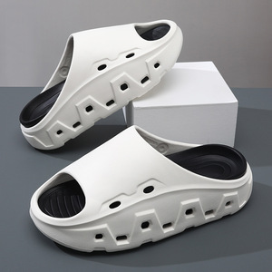 Sandales d'été à semelle épaisse pour augmenter la taille, respirantes, antidérapantes, résistantes à l'usure, en EVA, couleur unie, pour adultes - Product Image 1