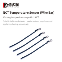 Capteur de température NTC 100K 3950 haute précision avec sonde à fil, idéal pour le stockage d'énergie dans les véhicules à énergie nouvelle