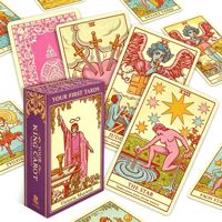 Offre Spéciale – Jeu de 78 Cartes de Tarot Personnalisées en Papier d'Art, Design Durable et Imprimé sur Mesure