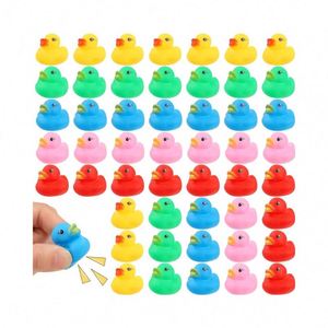 Wholesale Custom Logo Multicolor Mini Rubber Ducks <b>Bath</b> Toy Bulk Float Duck Baby Shower Birthday Party Christmas Favors Gift - Product Image 1