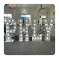 Best-seller 4-foot Love LED Light Sous-titres 3-foot Digital Logo Wedding Retro Marquis Couple Party Props Luminous Characters
