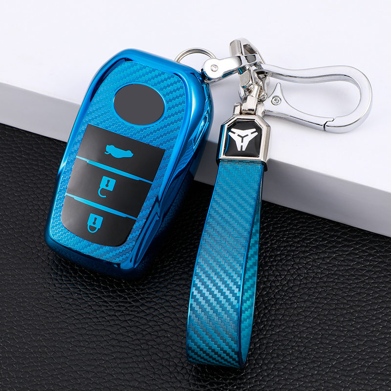 3 Button Blue + Keychain
