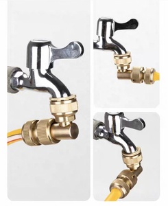 ม้วนสายยาง 360 °   ข้อต่อเร็วแบบหมุนได้ ขนาด 1/2 นิ้ว และ 3/4 นิ้ว แบบตัวเมีย สำหรับก๊อกน้ำในสวน ท่ออะแดปเตอร์ - Product Image 4