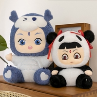 2025 Offres Spéciales Nezha jouets en peluche personnalisés poupées de personnage de dessin animé Adorable pour enfants cadeaux jouets en peluche doux société coucher maison cadeau
