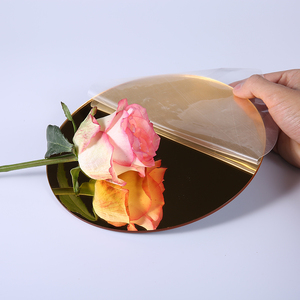 Personnalisé en plastique irrégulière <span class=keywords><strong>taille</strong></span> doré miroir pmma panneau 1mm d'épaisseur goldener spiegel conception d'extrusion boule acrylique feuilles de miroir - Product Image 4