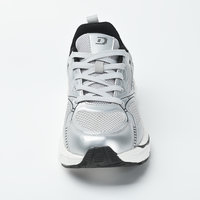 Chaussures de sport décontractées pour hommes, rehaussantes, style baskets robustes rétro à plateforme, avec empeigne en maille respirante et PU, à lacets