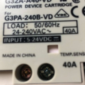 ของแท้โซลิดสเตตรีเลย์ G32A-A40-VD 40A 24-240VAC 5-24VDC อินพุตสำหรับ G3PA-240B-VD - Product Image 1