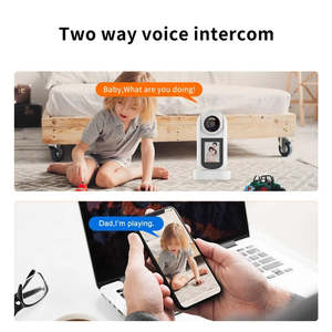 Caméra WiFi Dôme CMOS 2MP avec Application ImCam, Interphone Intelligent Bidirectionnel, <span class=keywords><strong>Vision</strong></span> Nocturne Couleur, Étanche, Moniteur Bébé, Carte SD - Product Image 6