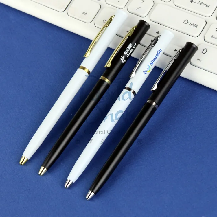 أقلام حبر بسيطة ورخيصة الثمن تصلح كهدايا ترويجية أقلام حبر كروية يمكن الطباعة عليها بشعار مخصص أقلام للإعلانات