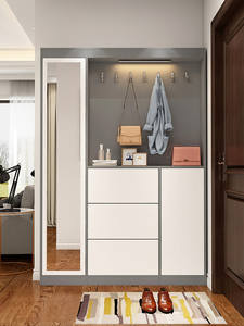 <span class=keywords><strong>Meuble</strong></span> à chaussures ultra-fin de luxe léger, 17 cm, étagère de séparation étroite suspendue pour salon, hall, entrée de la maison - Product Image 2