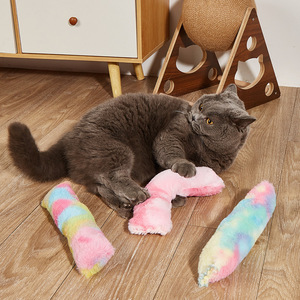 Colorful Plush Throw <b>Pillow</b> Containing Catnip Cat <b>Pillow</b> Accompanied Cat Toys <b>Pet</b> Supplies Spot Wholesale - Product Image 1