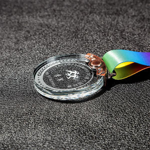 مخصص ماراثون الجري الرياضية شخصية Diy كريستال ميدالية كأس زجاجي جوائز التخرج الخاصة تذكارية هدية - Product Image 6