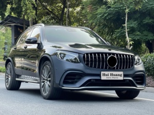 Pare-chocs de voiture pour <span class=keywords><strong>Mercedes</strong></span> Benz <span class=keywords><strong>Classe</strong></span> <span class=keywords><strong>GLC</strong></span> X253 2016-<span class=keywords><strong>2019</strong></span> Ancien vers Nouveau <span class=keywords><strong>2019</strong></span> GLC63 Comprend l'ensemble du pare-chocs avant Lèvre arrière Échappement - Product Image 3