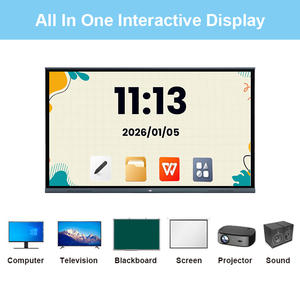 65 นิ้ว 75 นิ้ว 86 นิ้ว 98 นิ้ว 40 จุดสัมผัส สมาร์ท CE Rohs ISO กระดานอัจฉริยะสำหรับการสอน ระบบแอนดรอยด์ วินโดวส์ จอ LED LCD แบบอินเทอร์แอคทีฟ ทีวีจอแบนระบบสัมผัส - Product Image 4