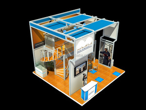 China <span class=keywords><strong>de</strong></span> aluminio grande doble cubierta stand con la etapa, feria, portátil cabina <span class=keywords><strong>de</strong></span> seguridad - Product Image 2