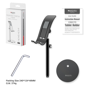 Aluminum Alloy Angle Adjustable Cell Phone Holder <strong>Stand</strong> <strong>Tablet</strong> Mobile Phone <strong>Stand</strong> <strong>for</strong> Table Desk - Product Image 6