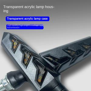 12V Motorcycle Electric Car LED <b>Fish</b> Bone <b>Lamp</b> Running Water Turn Signal Day Running Light Indicator <b>Lamp</b> for Modified - Product Image 3