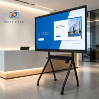 Pizarra Interactiva de Formato Grande de 86 Pulgadas con Sistema Operativo Dual y Función de Compartir Pantalla Inalámbrica, Sin Necesidad de Proyector, para Oficinas Modernas