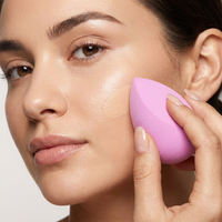 Éponge de maquillage Yalina YL001 super douce en polyuréthane hydrophobe - Forme goutte d'eau, sans latex, personnalisable OEM/ODM, 20+