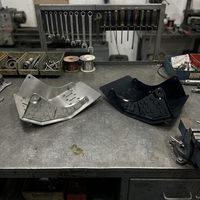Plaque de protection usinée CNC sur mesure en aluminium/acier inoxydable pour moto tout-terrain, protection du châssis du moteur, fabricant OEM
