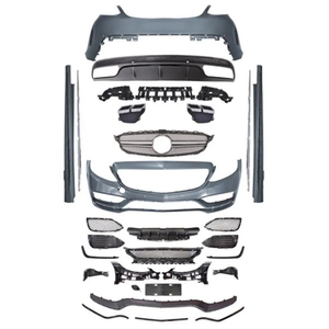 Kit de Carrocería para Parachoques Delantero con Rejilla y Labio Delantero Estilo C63 2015 para Mercedes BENZ W205 C205 Normal 2015-2023 - Product Image 1