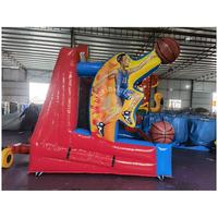 Permainan olahraga karnaval interaktif komersial olahraga bola basket tiup bintang menembak basket permainan untuk persewaan pesta