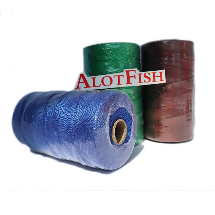 AlotFish 210D/15ツイストナイロンマルチフィラメントフィッシングネット麻ひも