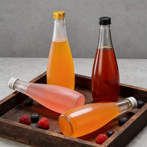 Botella de Vidrio Transparente Vacía, <span class=keywords><strong>Alta</strong></span> y con Fondo Grueso, 330ml 500ml, para Bebidas, Refrescos, Agua Mineral, Botellas de Vidrio para Bebidas Espumosas - Product Image 2