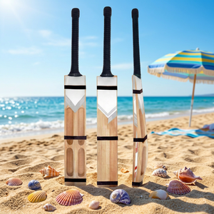 NAQQASH SPORTS Bate de Cricket de Madera de Sauce, Grosor Personalizado, Duradero, Ligero, Diseño Ambidiestro, Calidad Profesional - Product Image 3
