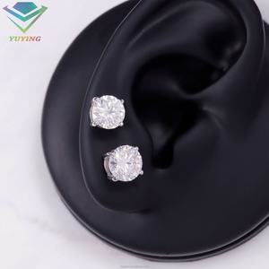 Pendientes de Diamantes Clásicos de Alta Gama, 4 Puntas, 1 Quilate, VVS VS, CVD/HPHT, Oro Blanco, Redondos, Certificados por IGI, Unisex, Joyería Fina - Product Image 5