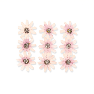 Ilan Flores - Apliques de Margaritas Rosas de 2.5cm, 6 Piezas, Decoración Artesanal - Product Image 2