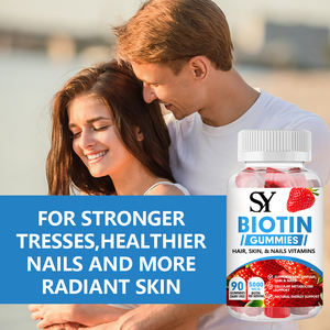 Compra OEM de gomitas de biotina de alta calidad a granel con sabor natural de sodio para ayudar a los adultos a mantener la piel del cabello saludable y Nals Gummy - Product Image 3