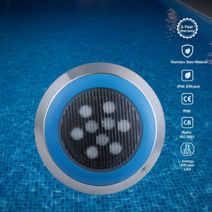 Iluminación LED Sumergible para Piscinas, IP68, 12V, Acero Inoxidable, Montaje en Pared, con Relleno de Resina, Fácil Instalación - Product Image 1