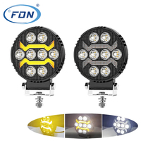 4 Inch 24W Car LED Work Light 8 LEDS Driving Lamp Headlight Fog Light DRL pour Offroad Car Tractor Truck Round Spotlight for SUV