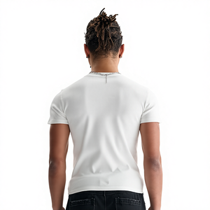 Blank <strong>Compression</strong> Promotional Wholesale <strong>White</strong> t <strong>Shirts</strong> for Men Cotton Custom t <strong>Shirt</strong> Bulk Supplier - Product Image 2