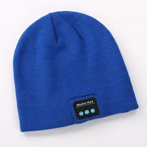 Trending Cina Grosir Beanie Nirkabel Perjalanan Topi Pintar Handsfree Musik Speaker Headphone untuk Luar Ruangan