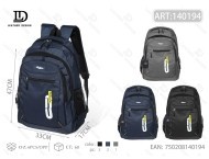 Zaino da uomo in tessuto composito 20-35L con tracolla arcuata stile minimalista - Product Image 1