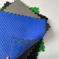 PVC-Gummi-Garagenbodenmatten Lowes Ineinandergreifende Kunststoffböden Gebrauchte Garagenbodenfliesen zum Verkauf