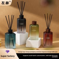 Diffuseur d'huiles essentielles sans flamme classique en verre de haute qualité, bouteille carrée d'aromathérapie de 500 ml, diffuseur à bâtonnets, longue durée, pour usage domestique ZH5003