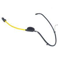 Microphone Casque Professionnel Sans Fil à Condensateur, Directivité Cardioïde, Étanche, en Métal et Plastique avec Accessoires