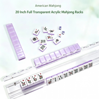 Support de tri magnétique 3D en acrylique multicolore de luxe sacré et moderne pour Mahjong, avec emballage en carton à motif ondulé épaissi