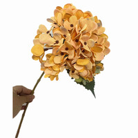 Ranting Bunga Hydrangea Buatan dari Sutra Imitasi untuk Dekorasi Bunga Pernikahan dan Rumah