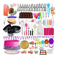 Accessoires de Décoration de Gâteaux Kit d'Outils de Pâtisserie 700 Pièces avec Moules à Charnière Niveleur de Gâteau et Support Tournant