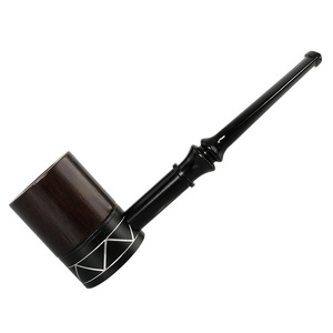 Straight Tobacco Pipe 6Mm Filter Detachable Washable Three Section Traditional Smoking Pipe - Product Image 1