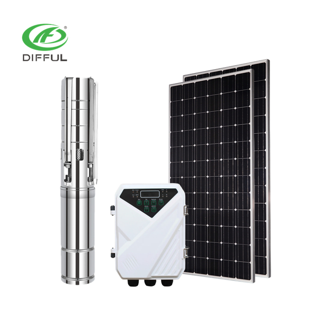 200m Deep Well Solar Water Pump 4inch Solar Pumping System