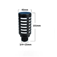 Silencieux d'air en plastique silencieux d'échappement pour pompe de brumisation pneumatique absorber le filtre de réduction du bruit 1/8 "1/4" 3/8 "1/2" filetage mâle