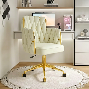 Light Luxury Modern Bedroom Dressing <b>Stool</b> Golden Nail Desk Chair for Home Use <b>Makeup</b> Chair for Dressing Salon Furniture - Product Image 6